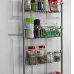 Best deal 💯 Home Basics Heavy Duty 4 Tier Over the Door Metal Pantry Organizer, Grey 😉 -Home Basics Sales 44b1258535d442efb1e8f3d3d13ed01a 3a16073d 5444 42e6 88f9 8c9b41779992 1080x