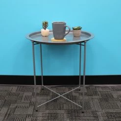 Budget ๐งจ Home Basics Foldable Round Multi-Purpose Side Accent Metal Table, Silver โ๏ธ 8 Budget ๐งจ Home Basics Foldable Round Multi-Purpose Side Accent Metal Table, Silver โ๏ธ -Home Basics Sales 453573f526b14fb68f2c9d4d74d63bd0 1080x