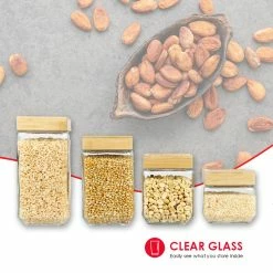 Outlet ⌛ Home Basics 4 Piece Square Glass Canisters with Bamboo Lids 🎉 -Home Basics Sales 492758d26fa84e4fb2cd4d64d0bcd8d8 6093bc75 fb32 4ee1 a42e cbaddf62075b 1080x