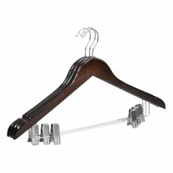 Wholesale 🥰 Home Basics Non-Slip Curved Ultra Smooth Wood Hanger with Metal Clips, (Pack of 3), Cherry 👏 -Home Basics Sales 49302481668c4ffb891bbc9e993a405a 1080x