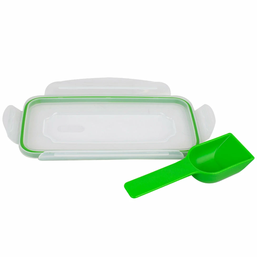 Best Sale ⌛ Home Basics 4-Sided Locking Plastic Cereal Storage Container with Spoon, Seafoam Green ✨ 8 Best Sale ⌛ Home Basics 4-Sided Locking Plastic Cereal Storage Container with Spoon, Seafoam Green ✨ - Image 6