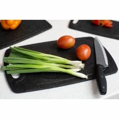 Cheapest 🎉 Home Basics 3 Piece Double Sided Granite Look Non-Slip Plastic Cutting Board Set with Deep Juice Groove and Easy Grip Handle, Black ✔️ -Home Basics Sales 499dae5ecd3740d79851d4c37f14473b 1080x