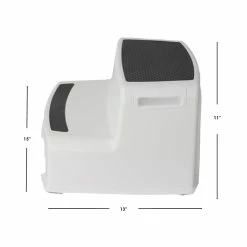 Promo 🤩 Home Basics Extra Boost 2 Tier Non-Slip Rubber Tread Plastic Step Stool, White 🎉 -Home Basics Sales 49d69e397e88497bac0f33648f515649 6b53037f ab88 479b 9835 1dd33c6d3fcb 1080x