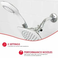 Best deal 🔔 Home Basics Dual Shower Massager with Rainfall Head Set, Chrome 😉 -Home Basics Sales 4bf93186427844c68853d3988c565cc5 c45c798e 6f70 4f6c 94b4 5825bfd5efc8 1080x