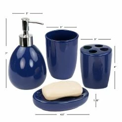 Budget 🔔 Home Basics 4 Piece Bath Accessory Set, Navy 😀 -Home Basics Sales 4da1c5ca619648c2bf8ee0a845d4c06c 8ae379e5 103c 4f96 94be d58a7f186761 1080x