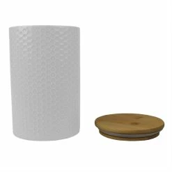 Best reviews of 👍 Home Basics Honeycomb Large Ceramic Canister, White 🎉 -Home Basics Sales 4e209465904840d28d374f50dfc58bbe 1080x