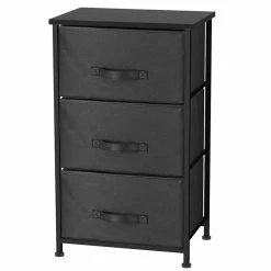 Best reviews of 👏 Home Basics 3 Drawer Storage Organizer, Black 💯