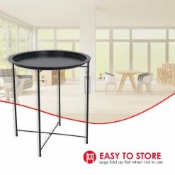 Best deal 💯 Home Basics Foldable Round Multi-Purpose Side Accent Metal Table, Matte Black 🌟 -Home Basics Sales 4f6c854bc6a74708a6880f74278bb668 f22e45fb 3032 47e7 b58b 1ccc581bc8c8 1080x