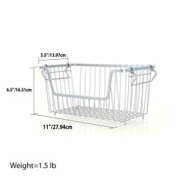 Hot Sale 🔔 Home Basics Small Powder 🧥 Coated Steel Wire Storage Basket, Grey 🔥 -Home Basics Sales 4fa97889e0ef449f95c45360c941c2de 1080x