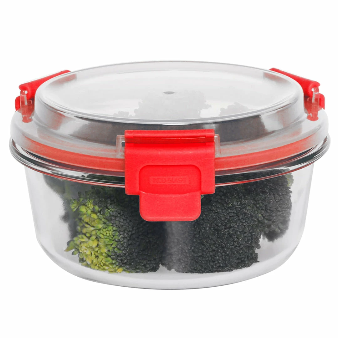 Best deal โจ Home Basics Leak Proof 13 oz. Round Borosilicate Glass Food Storage Container with Air-tight Plastic Lid, Red ๐ฅ 3 Best deal โจ Home Basics Leak Proof 13 oz. Round Borosilicate Glass Food Storage Container with Air-tight Plastic Lid, Red ๐ฅ
