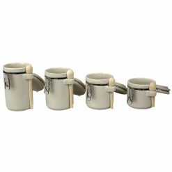 Outlet ❤️ Home Basics 4 Piece Ceramic Canisters with Easy Open Air-Tight Clamp Top Lid and Wooden Spoons, Beige 😉 -Home Basics Sales 52b78d9a33054493915152fad031dae9 90126165 0c9d 4cda b698 f4eecee9b4fc 1080x