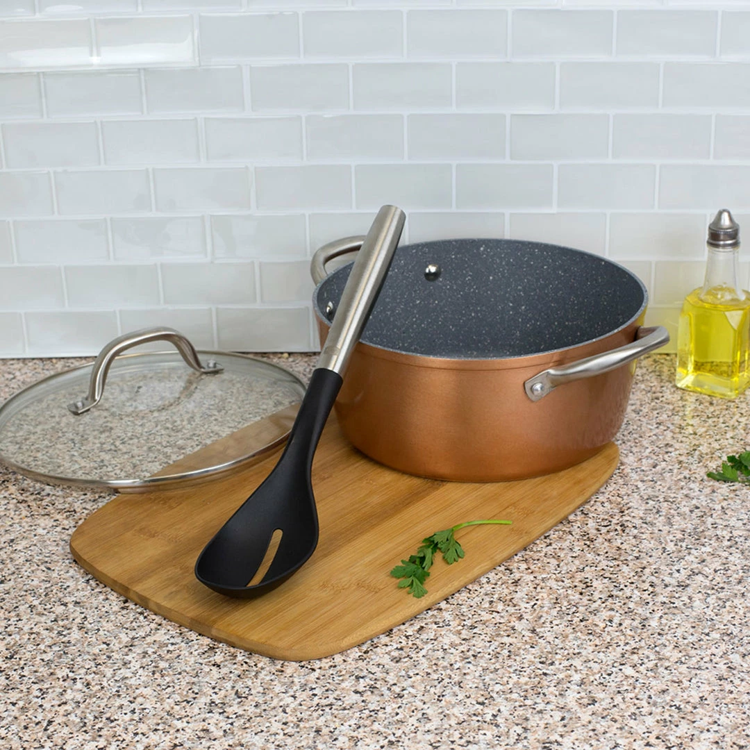 Outlet ๐ Home Basics Mesa Collection Scratch-Resistant Nylon Slotted Spoon, Black ๐ฏ 5 Outlet ๐ Home Basics Mesa Collection Scratch-Resistant Nylon Slotted Spoon, Black ๐ฏ - Image 3