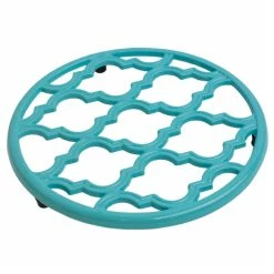 Brand new 🔔 Home Basics Lattice Collection Round Heavy Weight Multi-Purpose Decorative Cast Iron Trivet with Soft Non-Skid Rubber Peg Feet, Turquoise 😀 -Home Basics Sales 544adefcc3b74d8d86454e3d3e8c1bb8 317688af cfd0 4d58 abbb 2f53c0254341 1080x