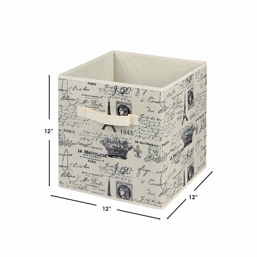 Buy ⌛ Home Basics Paris Collection Non-Woven Storage Bin, Natural 🤩 5 Buy ⌛ Home Basics Paris Collection Non-Woven Storage Bin, Natural 🤩 - Image 3