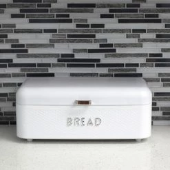 Wholesale 💯 Home Basics Soho Metal Bread Box, White ✔️ -Home Basics Sales 58e937257de44ed294ce21cc2eb428fe afd37125 3db5 4acc aa92 fde34ae2dd11 1080x