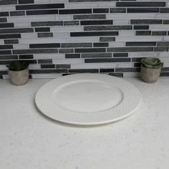 Outlet ✔️ Home Basics Embossed Honeycomb 10.5" Ceramic Dinner Plate, White 🤩 -Home Basics Sales 5962e6fba51b424bba419375d90c82bc 1080x