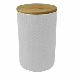 Best reviews of 👍 Home Basics Honeycomb Large Ceramic Canister, White 🎉 -Home Basics Sales 59d296c140ae4ce4b4f47f7da2d2ca25 1080x