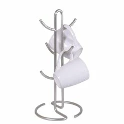 Coupon 👏 Home Basics Simplicity Collection Satin Nickel Mug Tree 🥰