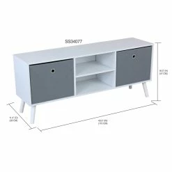Budget 😍 Home Basics TV Stand with 2 Non-Woven Bins, White 🥰 -Home Basics Sales 5a3c4d6f00dd4014860e58bd471990ff a1c916f4 8a9d 48dc 8ecb 7c4c24f7a777 1080x