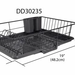 Best deal 🤩 Home Basics 3 Piece Vinyl Dish Drainer with Self-Draining Drip Tray, Black 🎉 -Home Basics Sales 5afc56a90484468693db34e4eb6315cf 1896d5b4 e084 4635 84c9 b72d3760084b 1080x