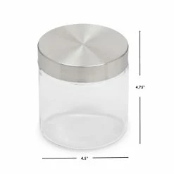 Cheap ✨ Home Basics Small 25 oz. Round Glass Canister with Air-Tight Stainless Steel Twist Top Lid, Clear ✔️ -Home Basics Sales 5cf0d3da92fb4161823c6296e624ebb7 4a511831 fc96 42ae a9aa 0b63e95ad3ab 1080x
