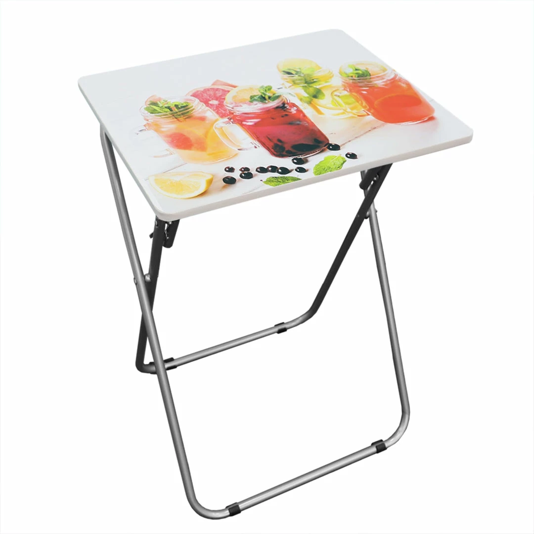 Best Pirce 🥰 Home Basics Cocktails Multi-Purpose Foldable TV Tray Table, White ⌛ 7 Best Pirce 🥰 Home Basics Cocktails Multi-Purpose Foldable TV Tray Table, White ⌛ - Image 5
