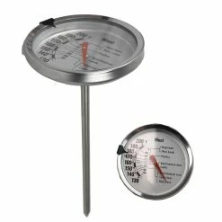Best deal 😍 Home Basics Instant Read Large Stainless Steel Mechanical Meat Thermometer, Silver ⭐