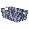 Hot Sale 🎉 Home Basics Stripe Small Woven Strap Open Bin, Blue 😀 -Home Basics Sales 5ec83d60e8de41d8902d4c1dd3e9e958 1080x