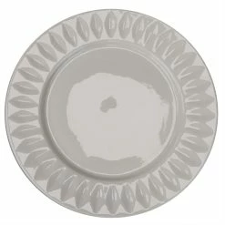 Brand new 🔔 Home Basics Embossed Circle 10.5" Ceramic Dinner Plate, White 🛒