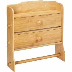 Best Pirce 🔥 Home Basics Paper Towel Holder with Integrated Wrap Dispenser 👏