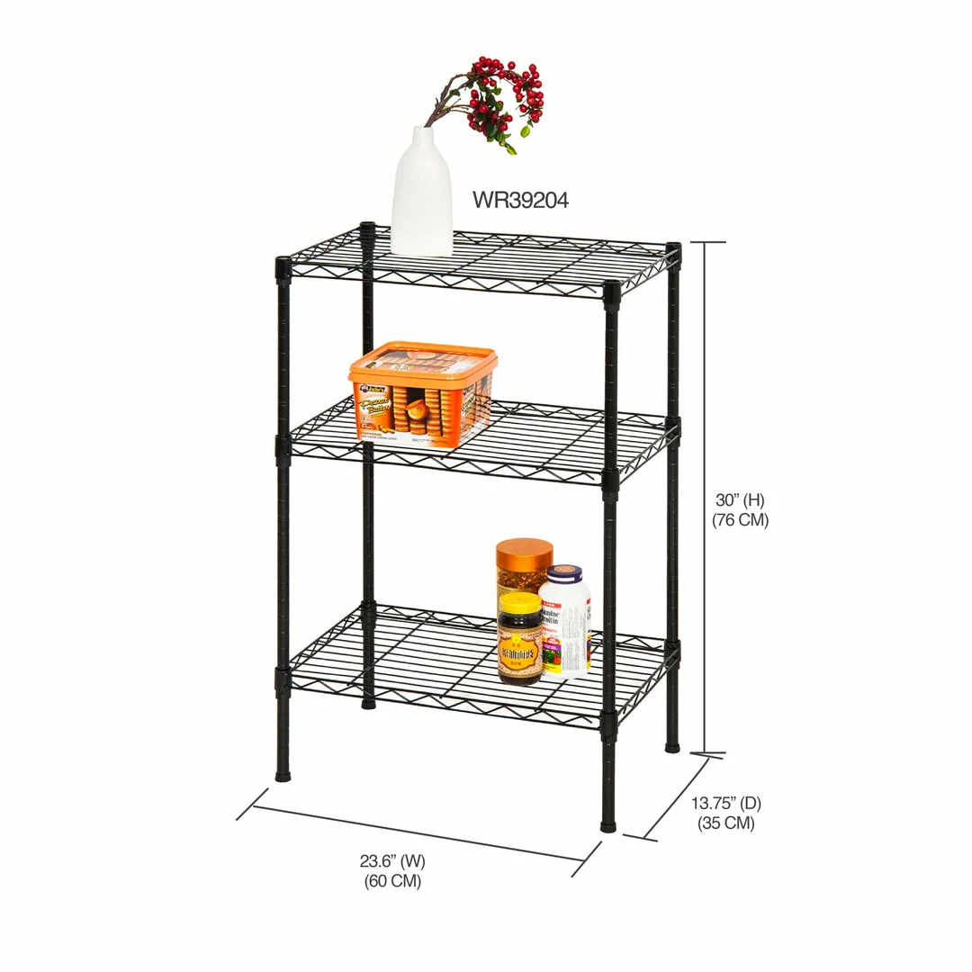 Best deal π Home Basics 3 Tier Steel Wire Shelf, Black π 4 Best deal π Home Basics 3 Tier Steel Wire Shelf, Black π - Image 2