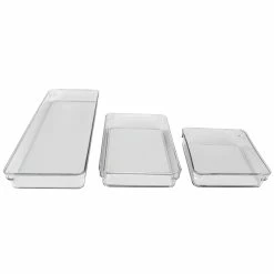 Flash Sale ⭐ Home Basics Three Compartment Multi-Purpose Storage 3 Piece Rubber-Lined Plastic Drawer Organizer Set, Grey 🤩 -Home Basics Sales 61d2c8117fc74734bedc19f9fce58f4f 1080x