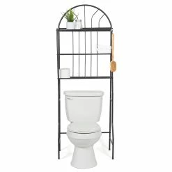 Cheap 🔔 Home Basics 2 Shelf Steel Bathroom Space Saver, Black ✔️ -Home Basics Sales 61efd81fabe5490990b3387687b6a1d1 1080x