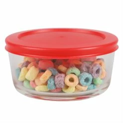 Hot Sale 🔔 Home Basics Round 16 oz. Borosilicate Glass Food Storage Container with Red Lid 😀 -Home Basics Sales 62d65a25f3e145dfa0cf822496ba54bf 1080x