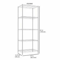 Cheapest ✨ Home Basics 5 Tier Steel Wire Shelf, White 😉 -Home Basics Sales 64efb32304b242b1aee8367736d3f85f 37357970 98be 4519 b884 ea529d73c6a3 1080x