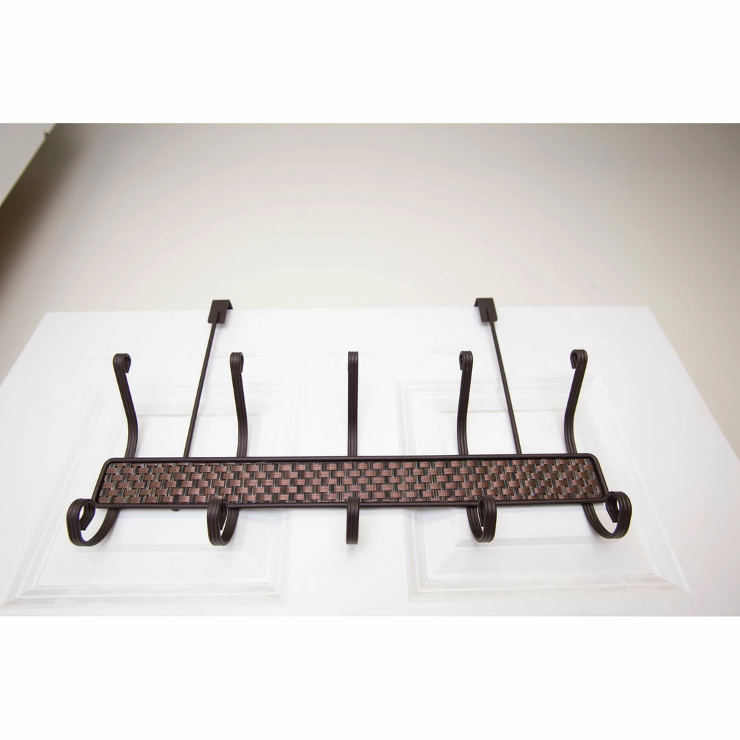 Cheapest ๐ Home Basics Over the Door 5 Hook Hanging Rack, Bronze ๐ 6 Cheapest ๐ Home Basics Over the Door 5 Hook Hanging Rack, Bronze ๐ - Image 4
