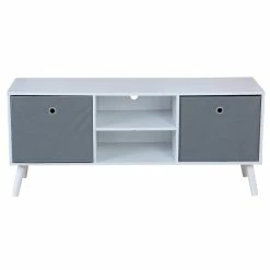 Budget 😍 Home Basics TV Stand with 2 Non-Woven Bins, White 🥰 -Home Basics Sales 6728ed37351745ff93ff7beac395a6af 4196fdc0 ac8c 4438 a670 a5783a2d6760 1080x