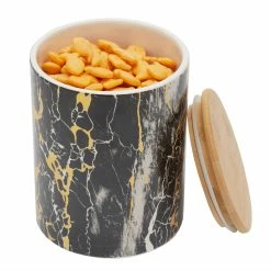 Cheapest 🤩 Home Basics Marble Like Medium Ceramic Canister with Bamboo Top, Black 🤩 -Home Basics Sales 67d0c5a866394239b4f7c0a92726383c 1080x
