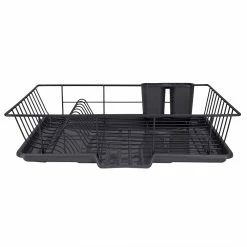 Best deal 🤩 Home Basics 3 Piece Vinyl Dish Drainer with Self-Draining Drip Tray, Black 🎉 -Home Basics Sales 687f242a233444809146250fcb1f705c 5c9e9fb2 99a0 4b69 9531 3a642d85df0e 1080x