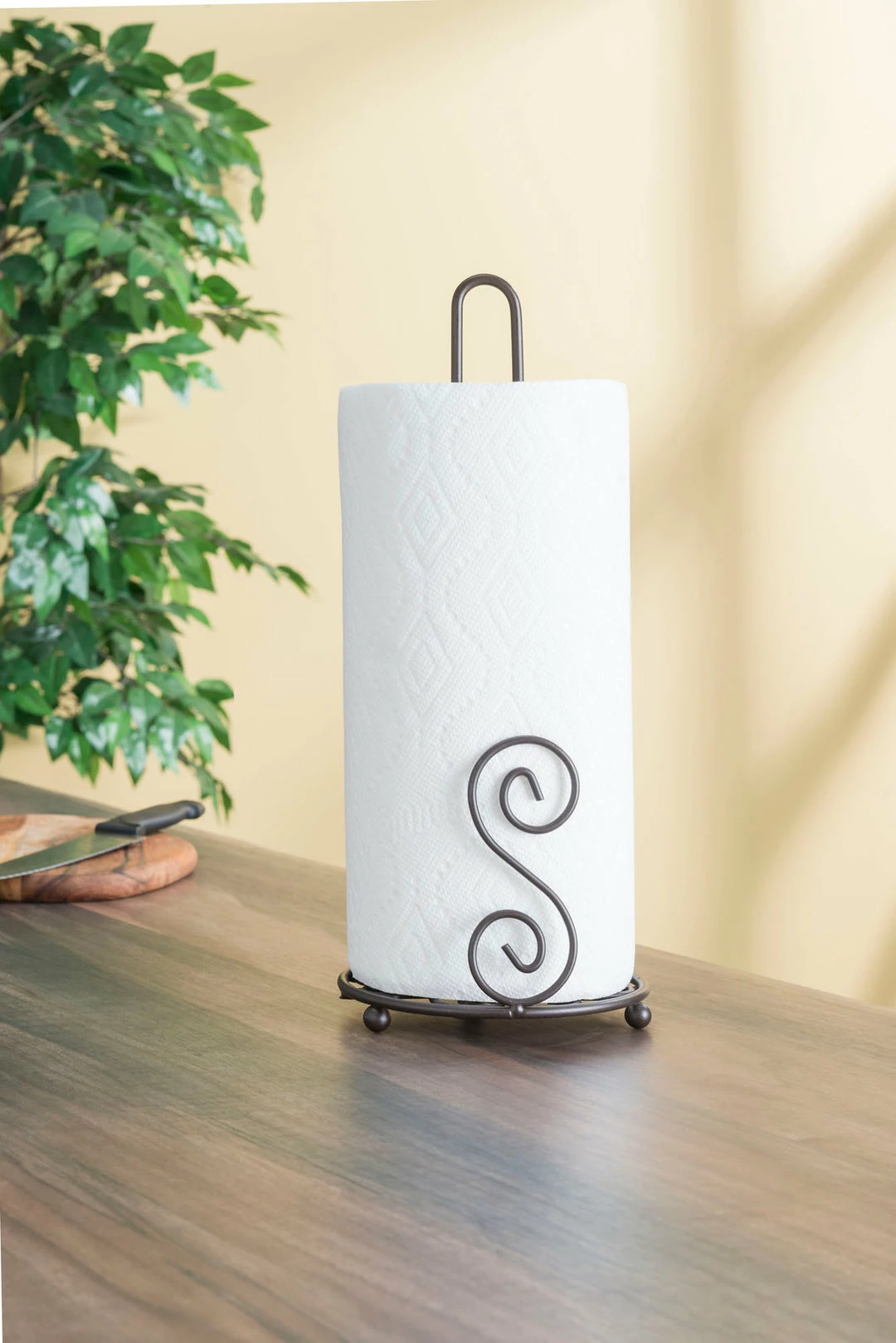 Coupon 😀 Home Basics Scroll Collection Steel Paper Towel Holder, Bronze 😀 7 Coupon 😀 Home Basics Scroll Collection Steel Paper Towel Holder, Bronze 😀 - Image 5