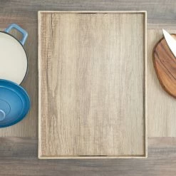 Buy 🌟 Home Basics Wood-Like Rustic Serving Tray with Cut-Out Handles, Brown ⭐ -Home Basics Sales 6a01f463e72f4c849fec062967cd10d5 1080x