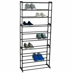 Best Sale 👏 Home Basics Easy Assemble Space-Saving 30 Pair 👟 Shoe Tower Multi-Purpose Storage Rack, Black 🛒 -Home Basics Sales 6ab9ceabedbd44ad998e3f42252a7424 1080x