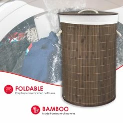 Best deal 💯 Home Basics Round Foldable Bamboo Hamper, Brown ❤️ -Home Basics Sales 6b7d77ec615b471ebc9b0f403f7fa918 e0d445ad 50b2 4ffa b601 ccf1e51c623a 1080x