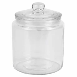 Hot Sale 💯 Home Basics Renaissance Collection Small 1 Lt Glass Jar with Easy Grab Knob Handles, Clear 💯 -Home Basics Sales 6bd5709d54c24a38b0e3eaf7a9337ed9 96b8c11a 3335 41b8 b4d5 f19c5864035e 1080x