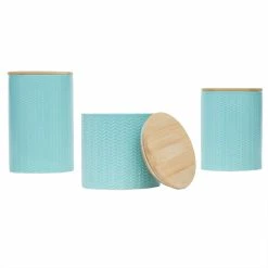 Budget 🌟 Home Basics Wave 3 Piece Ceramic Canister Set With Bamboo Tops, Turquoise 🥰 -Home Basics Sales 6c52e94748984c72af1da107f496b115 776a9ab8 b674 49fc 83d7 1adc15816e77 1080x