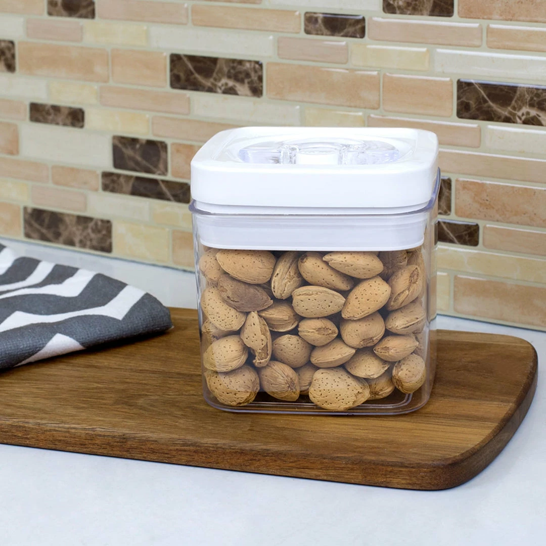 Coupon 🎁 Home Basics 1 Liter Twist 'N Lock Air-Tight Square Plastic Canister, White 🛒 5 Coupon 🎁 Home Basics 1 Liter Twist 'N Lock Air-Tight Square Plastic Canister, White 🛒 - Image 3