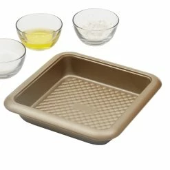 Buy 🧨 Home Basics Aurelia Non-Stick 11” x 3” Carbon Steel Square Baking Pan, Gold 👍 -Home Basics Sales 6e6d5a5d34cf4dc498d42d05094f7804 1080x