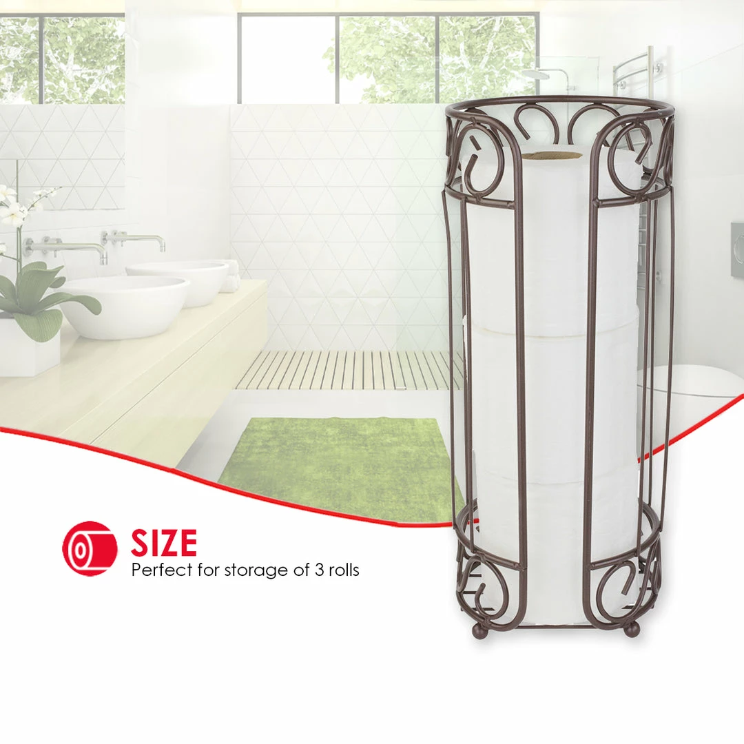 Best reviews of ๐ Home Basics Scroll Collection Bath Tissue Reserve Toilet Paper Roll Holder Stand, Bronze โ 8 Best reviews of ๐ Home Basics Scroll Collection Bath Tissue Reserve Toilet Paper Roll Holder Stand, Bronze โ - Image 6