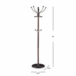 Hot Sale ✔️ Home Basics 16 Hook Free Standing 🧥 Coat Rack with Sandstone Base, Brown 👍 -Home Basics Sales 6ff1f5b3774d4066bec60397397b0704 e08704ed df1f 4ba3 ba8c 63b751e76d5b 1080x