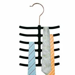 Discount 💯 Home Basics 6 Tier Non-Slip Velvet Tie Hanger, Black 🥰 -Home Basics Sales 713b47fba8d9472995515a29b38faa42 1080x